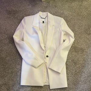 White House Black Market White Blazer